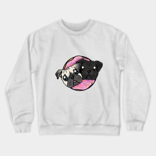 Pug donuts Crewneck Sweatshirt